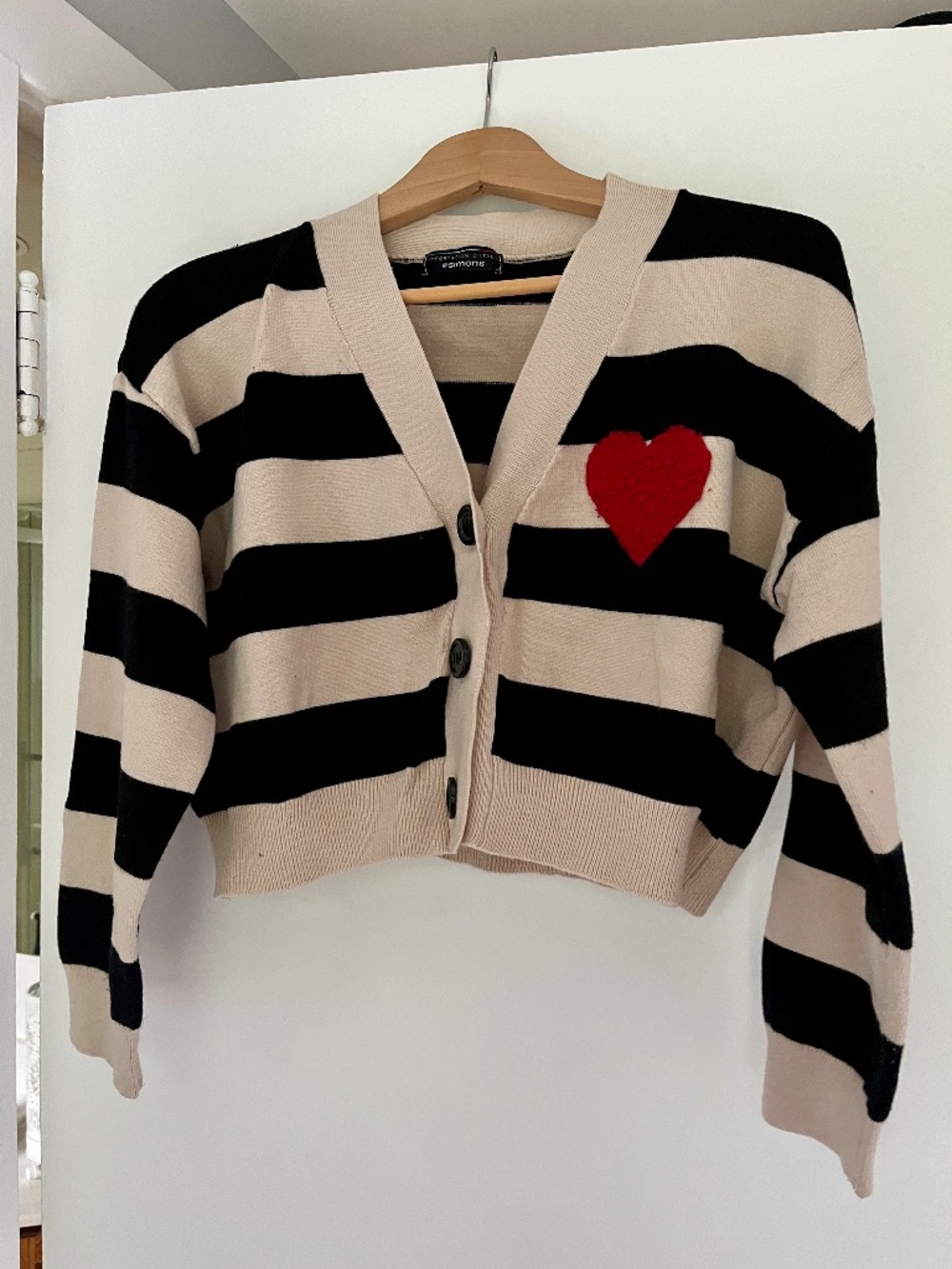 Striped Cropped Cardigan